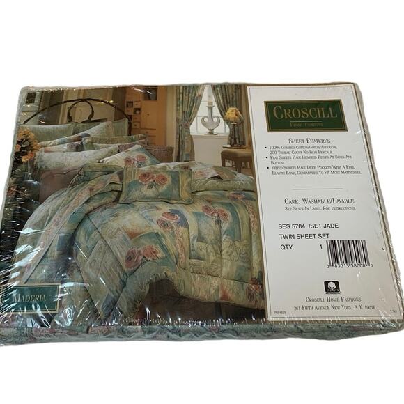 Vintage Crosscill MADERA Twin Sheet Set ~ New in Package